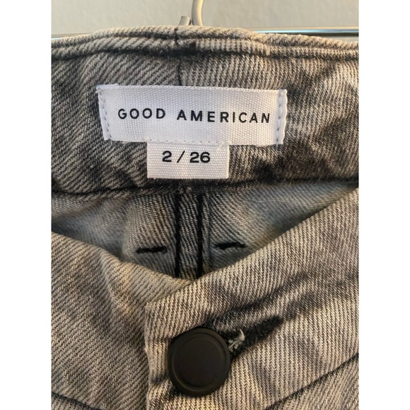 Good American good classic low distressed grey size 2/25 0016 - Picture 6 of 9